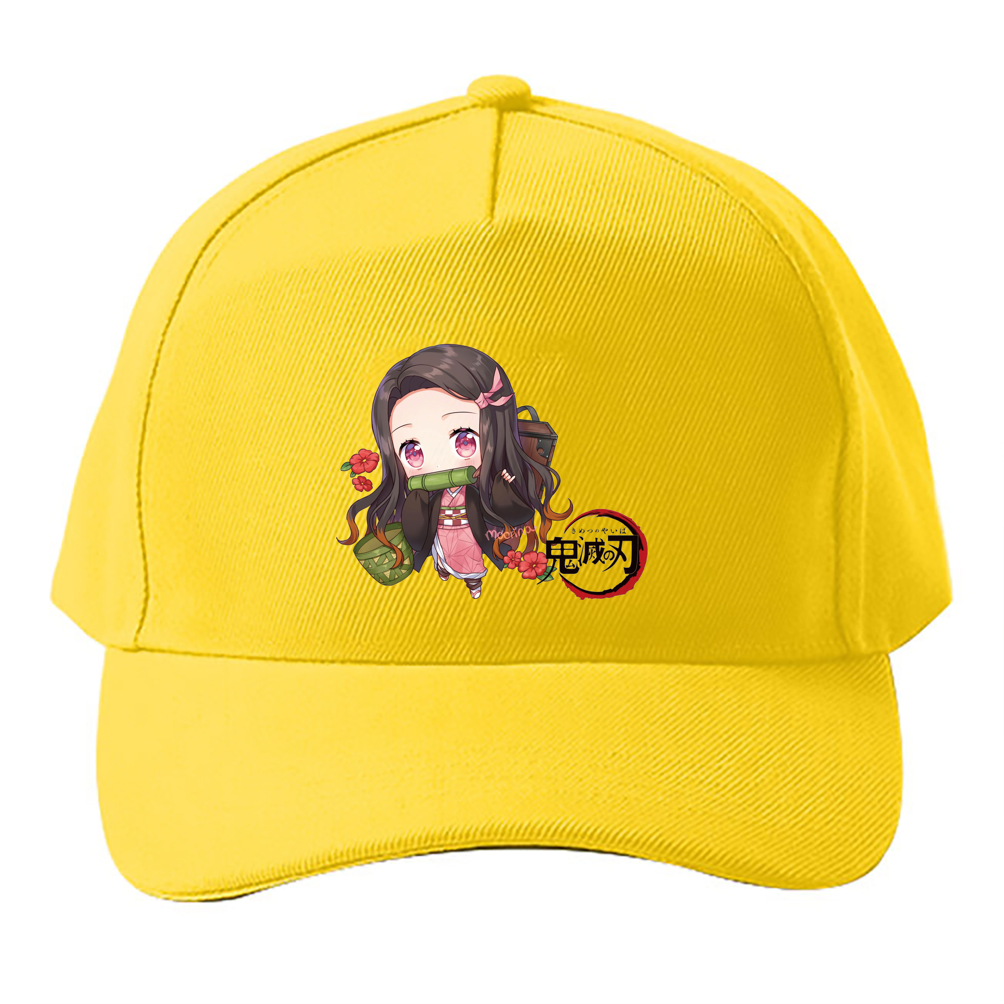 （画像用） 鬼滅の刃（きめつのやいば）竈門 禰󠄀豆子／かまど ねずこ Kamado Nezuko ベースボールキャップ 綿100％ 男女兼用 帽子 スポーツ